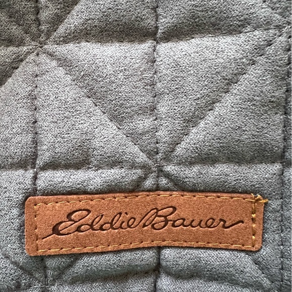Eddie Bauer Coat with Faux Suede Quilted Yoke and Decorative Edge Binding. - Picture 3 of 6